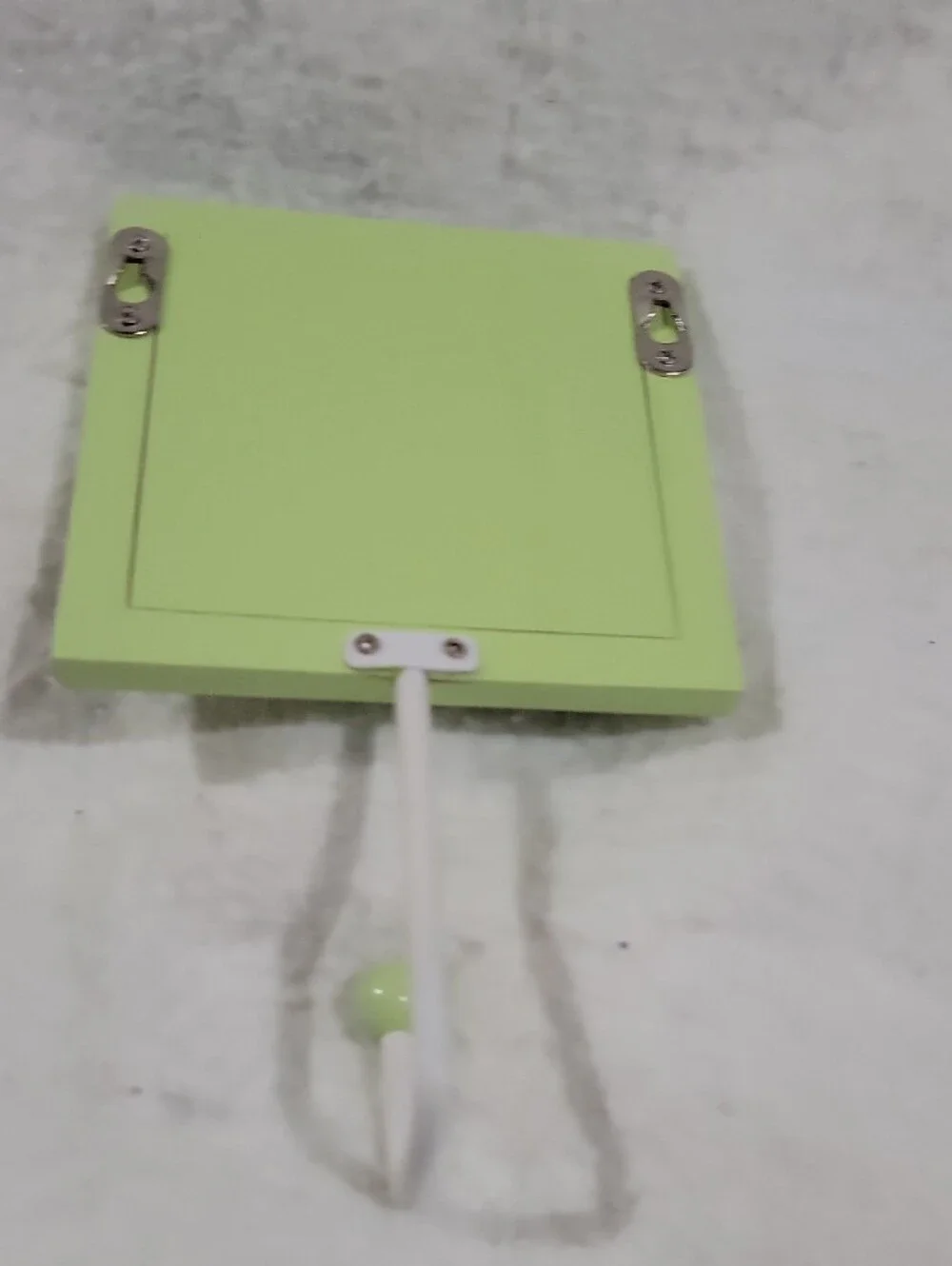 Pastel Square Wall Mirror Hooks - Green, Blue & Purple